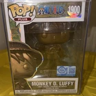 Funko Pop! Plus One Piece Monkey D. Luffy Exclusive #1900 Bronze With Protector