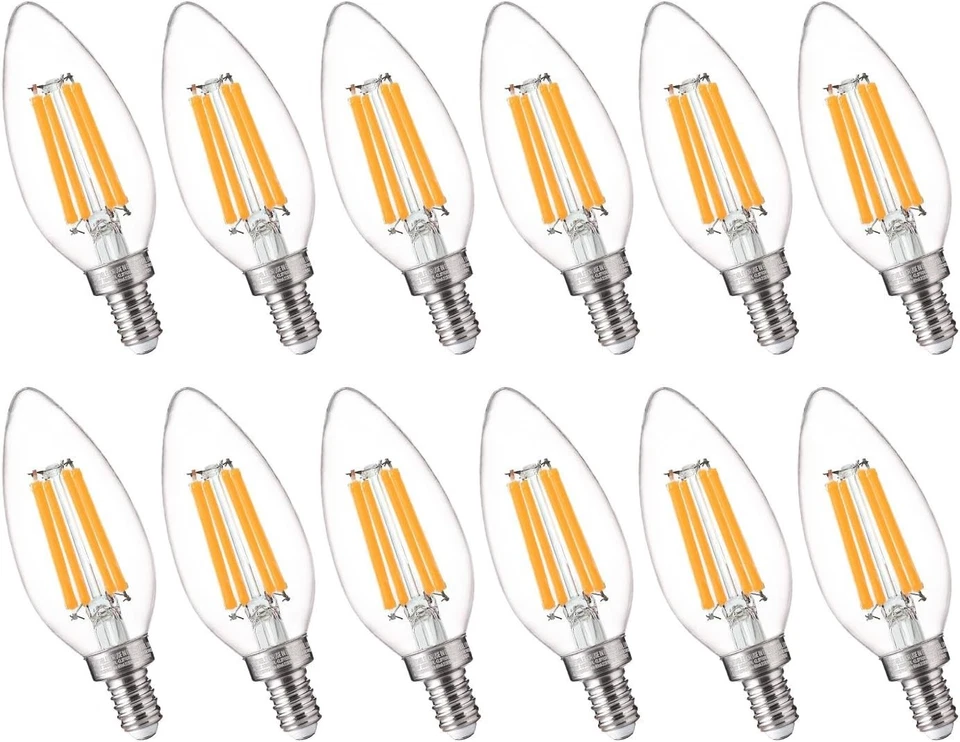 Energy Efficient 800LM E12 Dimmable LED Bulbs Pack - Perfect for Chandeliers - Image 3 of 4