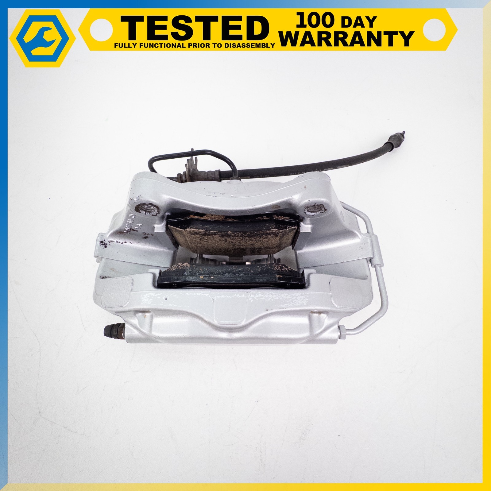 14-19 MASERATI QUATTROPORTE GHIBLI REAR RIGHT SIDE BRAKE CALIPER SILVER OEM