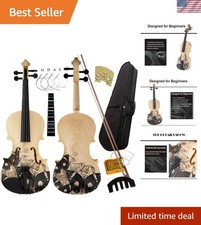 Distinctive Artistic Violin Set Designed for Beginners/Students/adults with H...