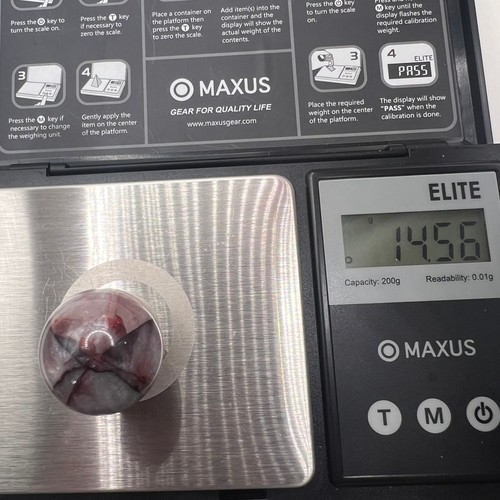 Fire Quartz Crystal Marble Sphere - Picture 12 of 12