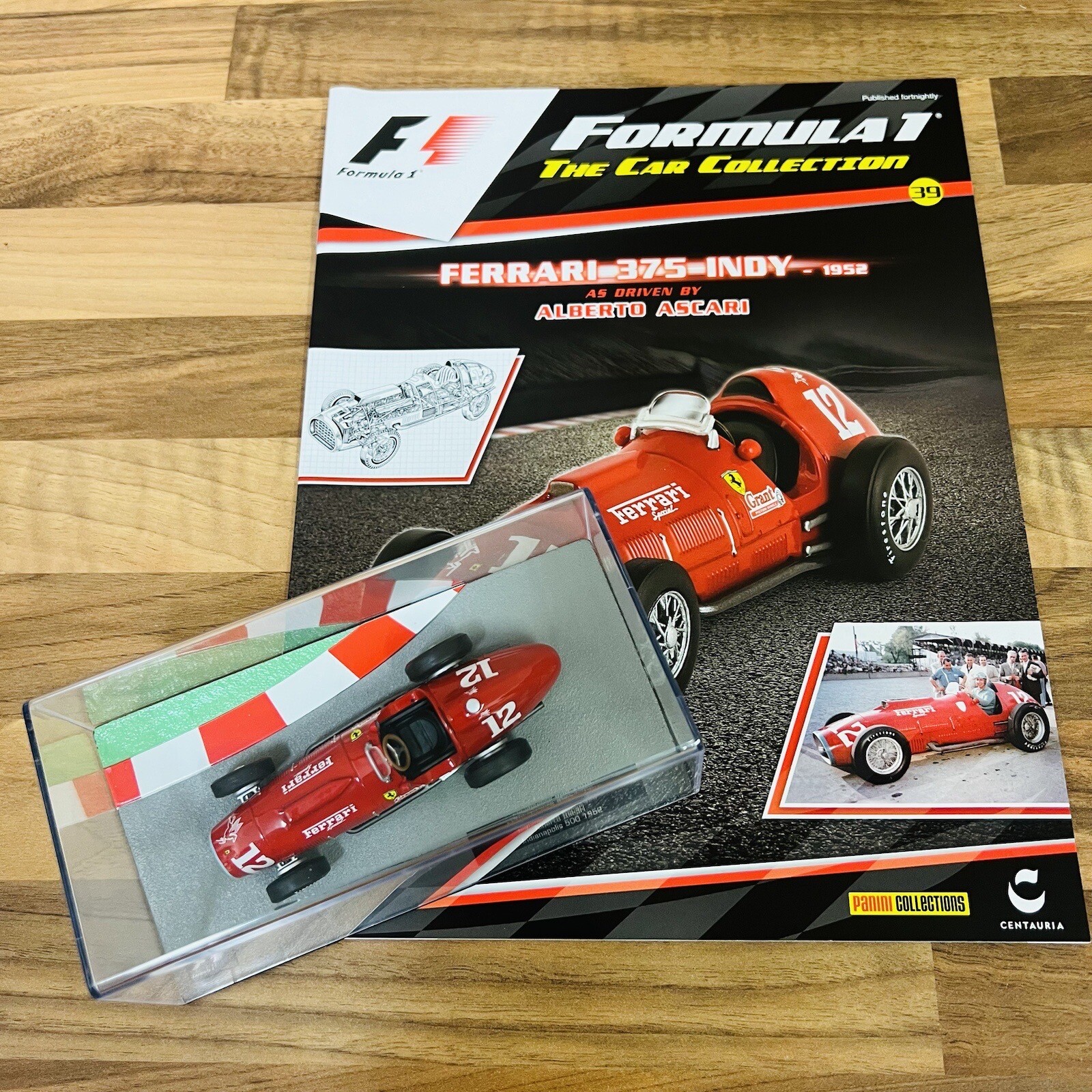 Ferrari 375 Indy 1952 Alberto Ascari Formula One Collection Magazine + Car #39