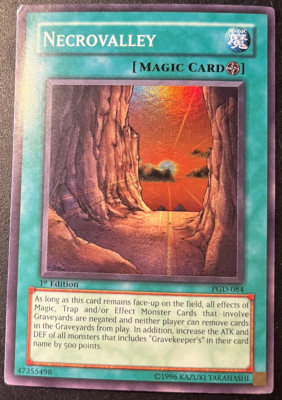 Yu-Gi-Oh! PGD-084 Necrovalley 1st 1st MINTAGE SUPER RARE