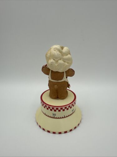 Vintage Brown Bear Chef Baking Rolls Wind Up 60 Minute Timer (Missing Pan) - Picture 2 of 2