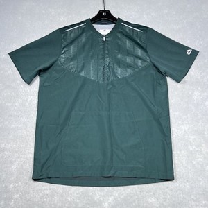 Majestic Shirt Boy's XL Green Cool Base Short Sleeve Training Jacket Men’s Med