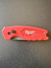 USED Milwaukee Fastback Folding Utility Knife - Red (Model 48-22-1500)
