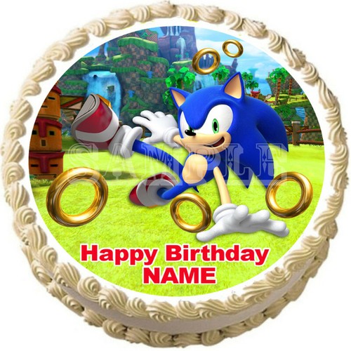 SONIC THE HEDGEHOG Party Edible Cake topper image - Picture 9 of 10