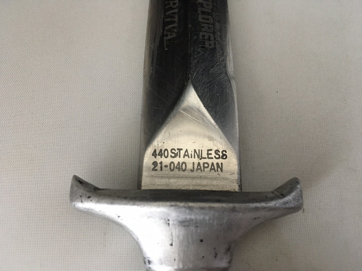 Vintage Explorer 21-040 Japan Survival Boot Knife with Sheath 8 1
