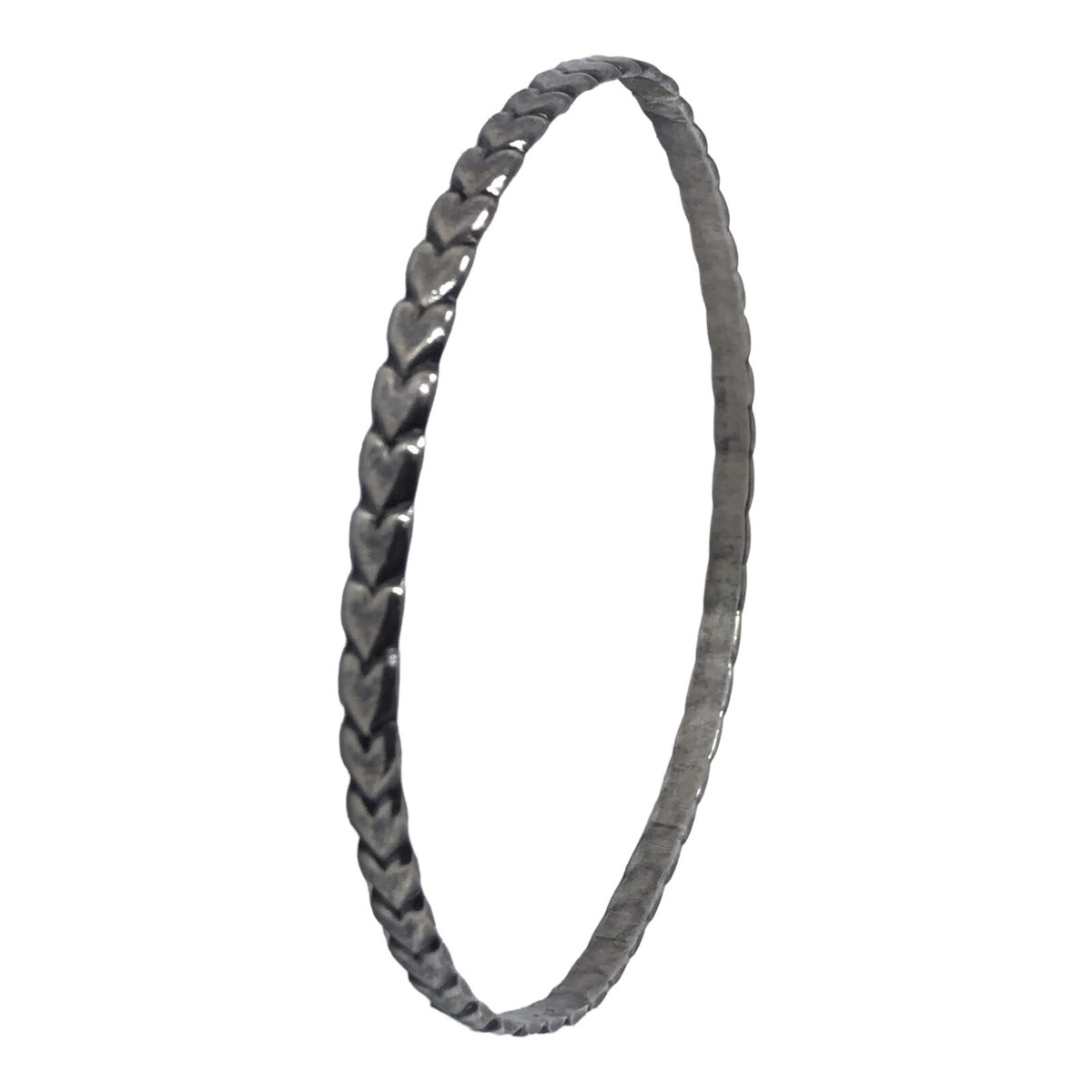antique sterling silver bangle View 2