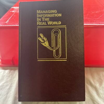 Managing Information In The Real World 1995 Hardcover Book Technology TAB 