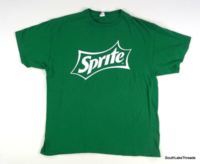 Sprite Soda Logo T-shirt Mens Size XL Shirt Delta Pro Weight Green