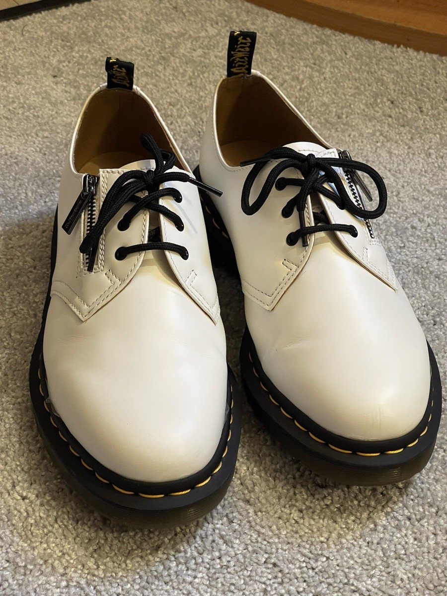 Dr. Martens Men's 1461 x Beams w/Zip White Smooth US 10 (UK Dr. Martens Men's 1461 x Beams w/Zip White Smooth US 10 (UK