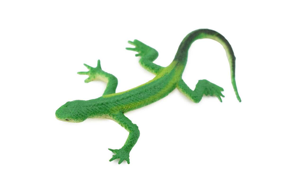 Green Lizard, Rubber Reptile Toy, Realistic Figurine, Model Green Lizard, Rubber Reptile Toy, Realistic Figurine, Model