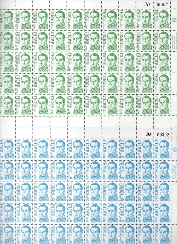 Venezuela: 1987; Scott 1401-1409 mint Nh, some value light rust. VZ0846 - Image 4 of 4