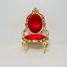 Vintage Spielwaren Doll House Furniture Wooden Chair