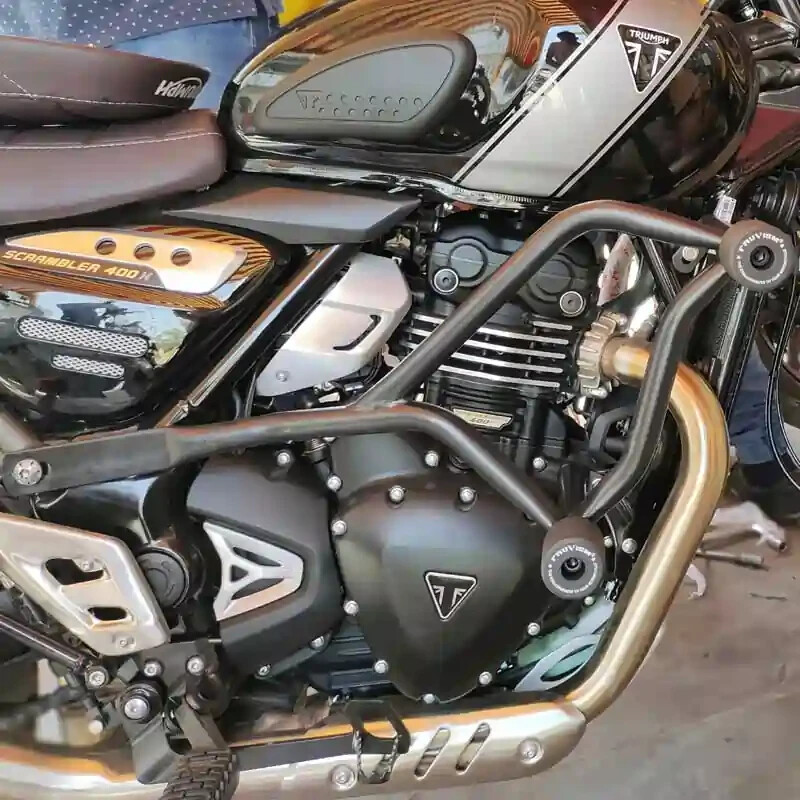 Triumph Scrambler 400x Accessories CRASH GUARD WITH SLIDER FOR