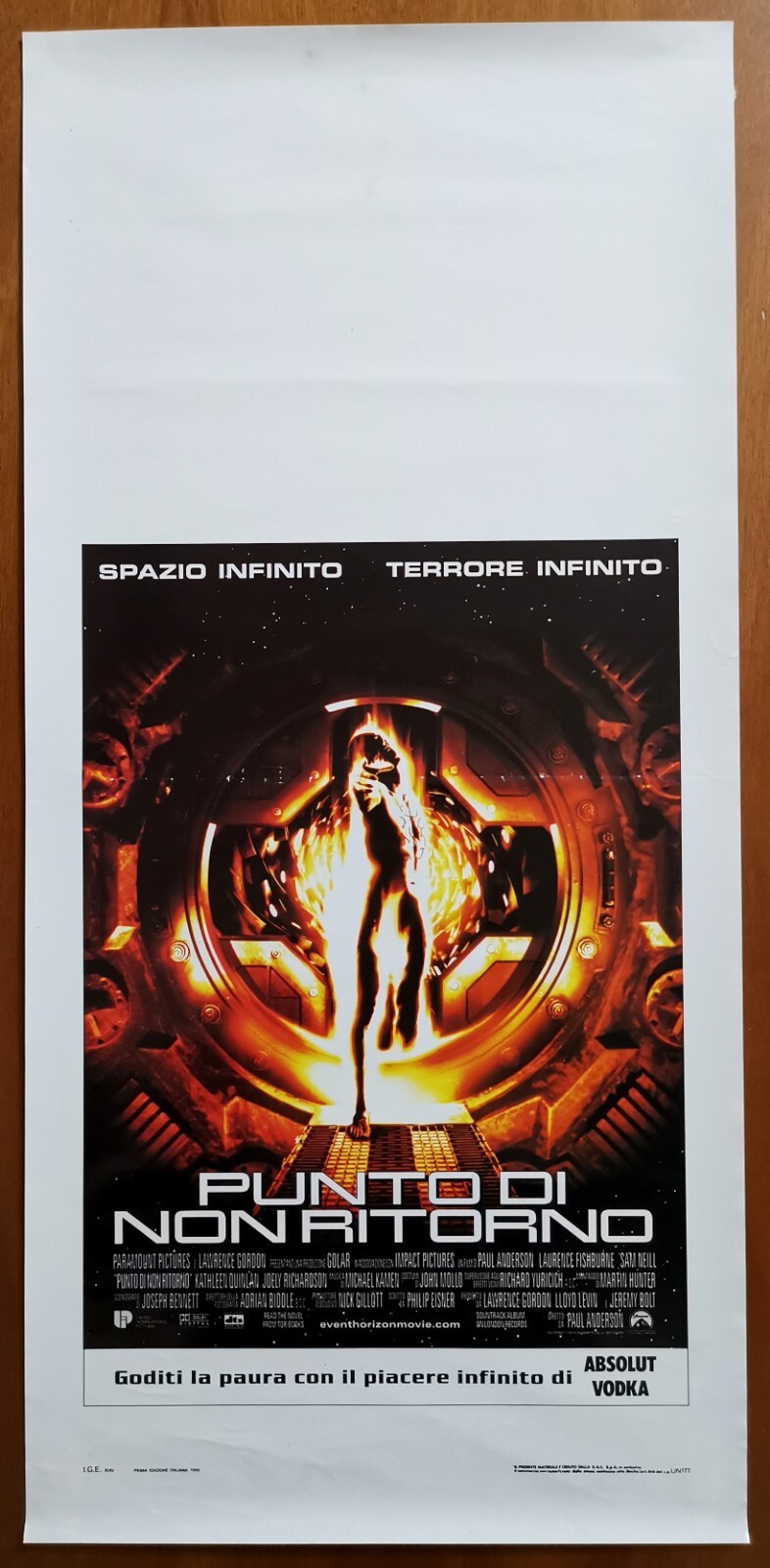 Locandina originale film Punto di non ritorno (1997) - Regia di Paul W. S. Anderson