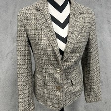 Jaclyn Smith Blazer Womens Size 10 Classic Office Work Tweed Vintage Jacket