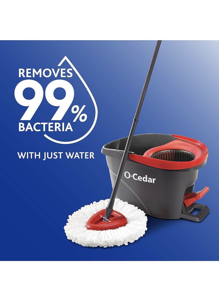 O-Cedar 153185 EasyWring Microfiber Spin Mop Bucket - Red | eBay