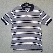 Polo Golf Ralph Lauren Polo Men Extra Large Blue Stripe Pony Logo Casual Preppy