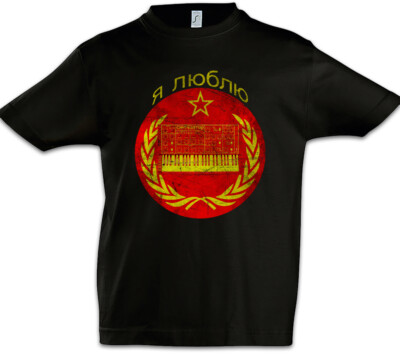Soviet Synthesizer I Kinder Jungen T-Shirt Union Wave Electro DJ MC Sowjetunion