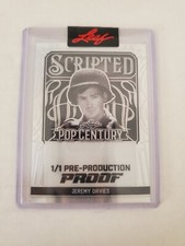 2024 Leaf JEREMY DAVIES Silver Pre-Production Proof card Pop Century #1/1