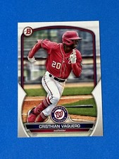 2023 Bowman Cristhian Vaquero #BP-64 Washington Nationals (C)