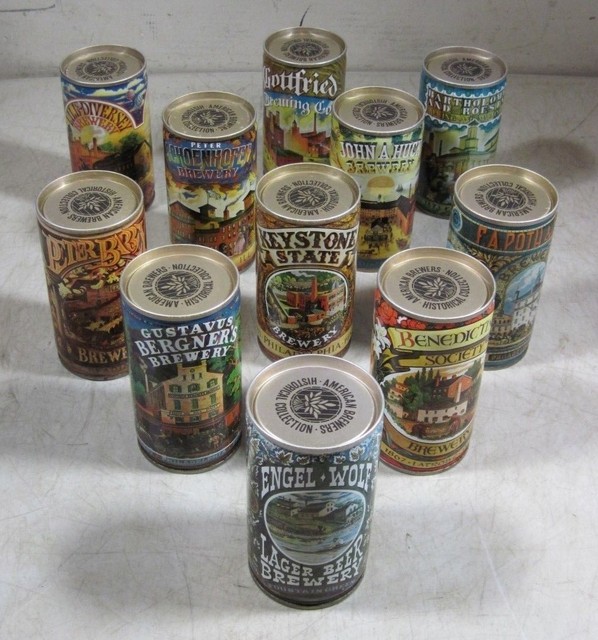 11 Vintage 1978 American Brewers Historical Collection Tin Beer Cans Empty eBay