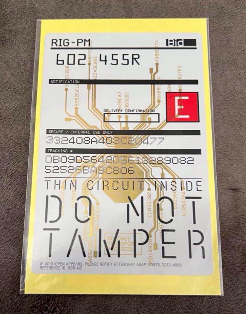 Death Stranding Cargo ID Sticker Promo Demo Kojima