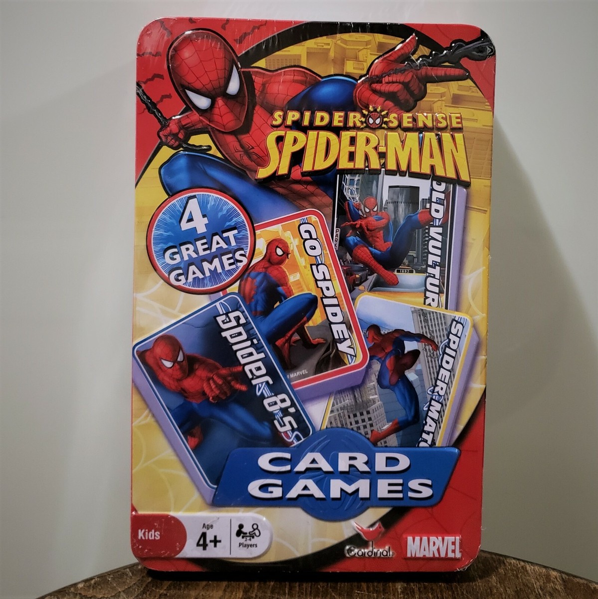 Sealed] 2010 Spider Sense Spider-Man, 4 Card Games Marvel Tin Box