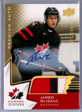 2020-21 Upper Deck Team Canada Juniors Patch Autographs #33 Jared McIsaac /199