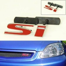 New 1x Jdm Red Civic Si Grill Badge Or Trunk Badge 3d Metal Emblem Front Air Dam New 1x Jdm Red Civic Si Grill Badge Or Trunk Badge 3d Metal Emblem Front Air Dam