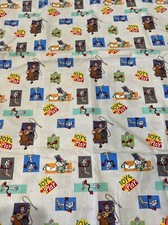 Disney Toy Story Cotton Quilting Fabric Crafts Woody Buzz Forky 44 X 1 Yard