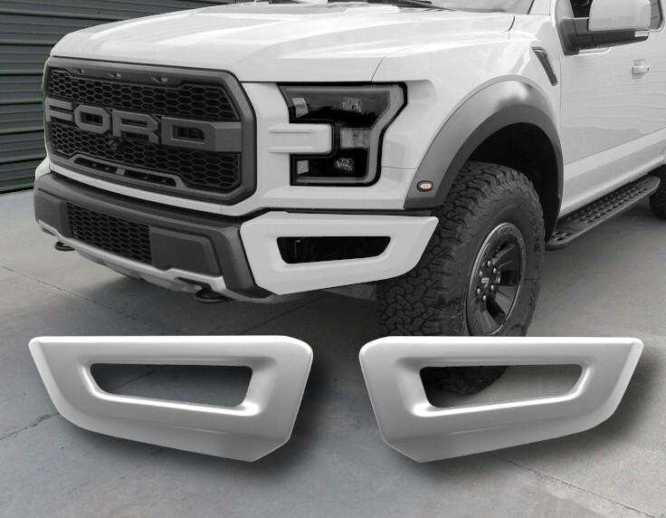 2nd Gen Ford Raptor Front Bumper Covers - Gloss White - Made