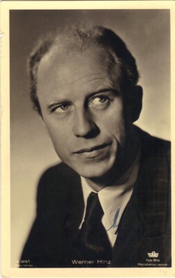 Der 20. Juli - Werner Hinz (1903-1985) org. auf alter Ross-Karte, echt gelaufen
