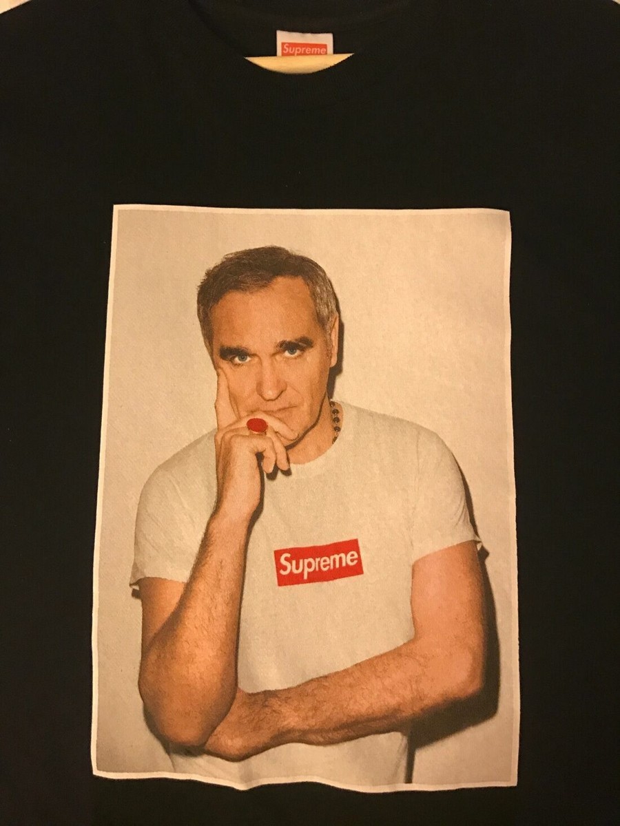 Supreme S/S 16 Morrissey Photo Tee Box Logo Black Size Large Supreme S/S 16 Morrissey Photo Tee Box Logo Black Size Large