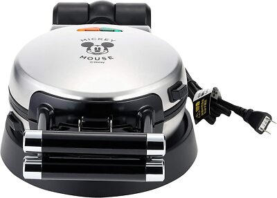 Doshisha Disney Mickey Mouse Waffle Maker WAFU-100SI Silver