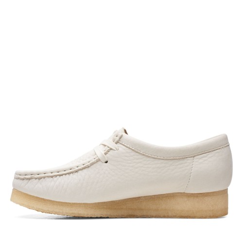 Clarks Originals Women's White Nubuck Wallabee 26165560 - Picture 5 of 7
