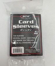 BCW Card Sleeves 2 5/8" x 3 5/8" - 100 Standard Card Sleeves