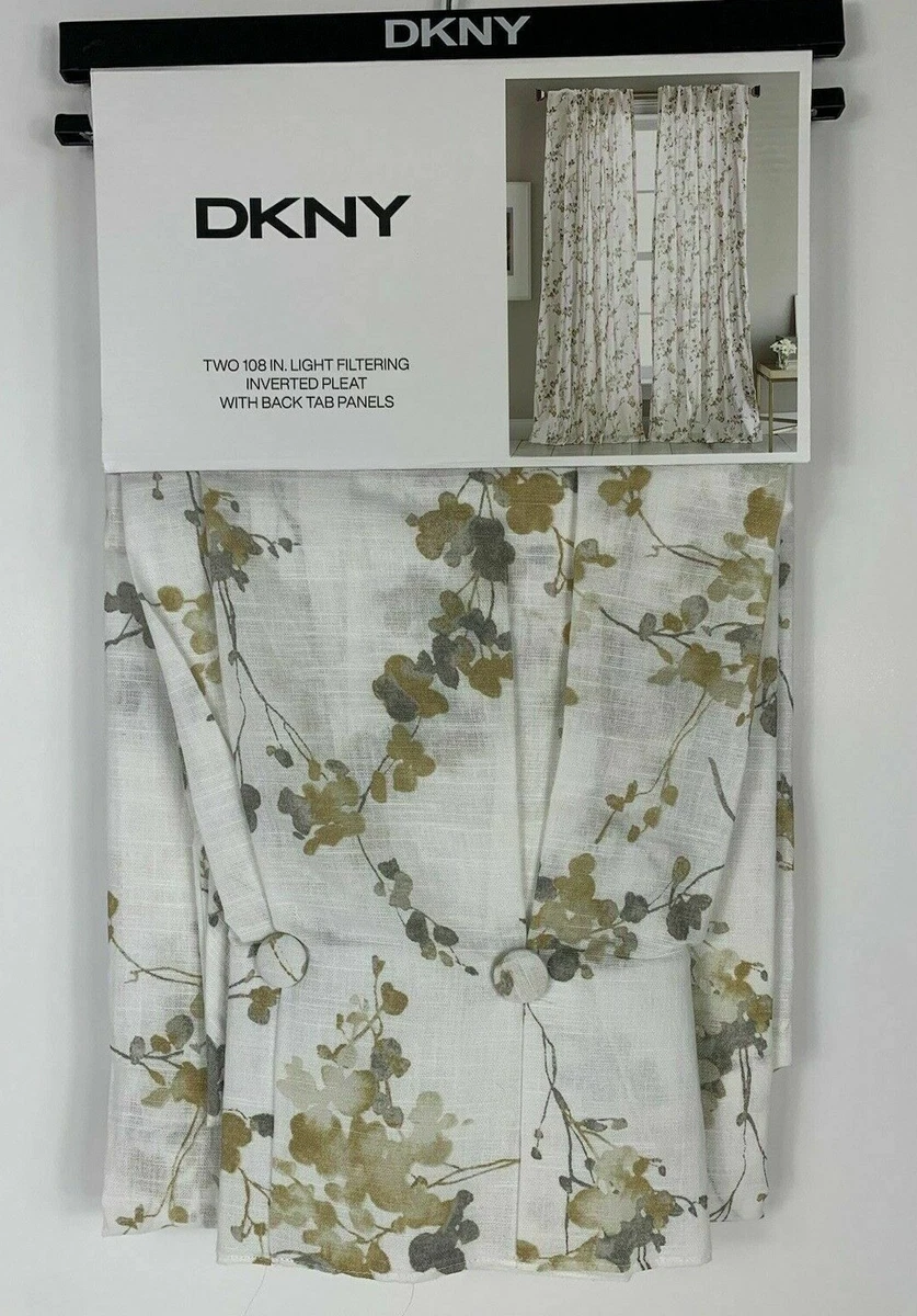 dkny gold curtains