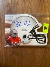 A58,497 - 2011 Leaf Ultimate Draft Helmet Die Cuts #HBP1 Bilal Powell Auto/49