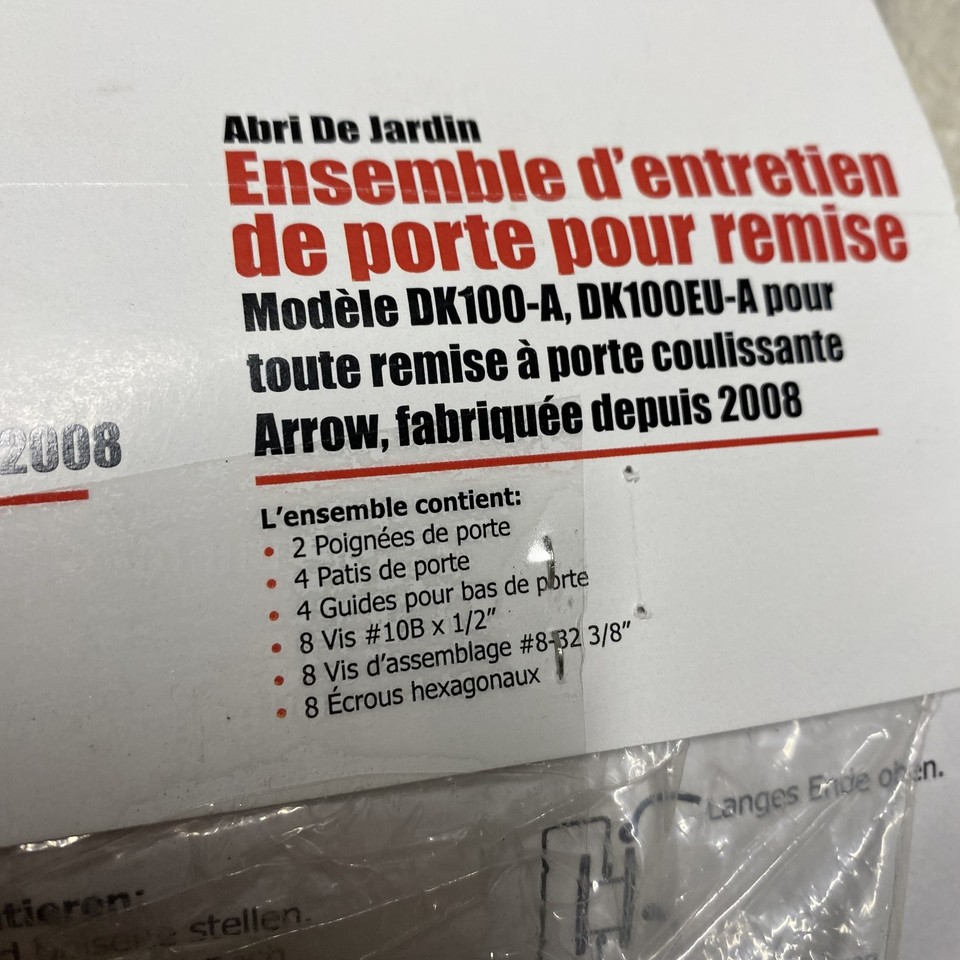 Arrow Storage DK100A Black Plastic Door Tune Up Kit eBay