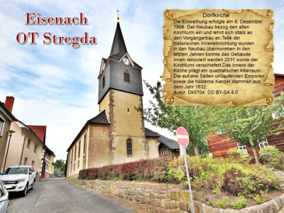 Eisenach OT Stregda Dorfkirche Thüringen 1605