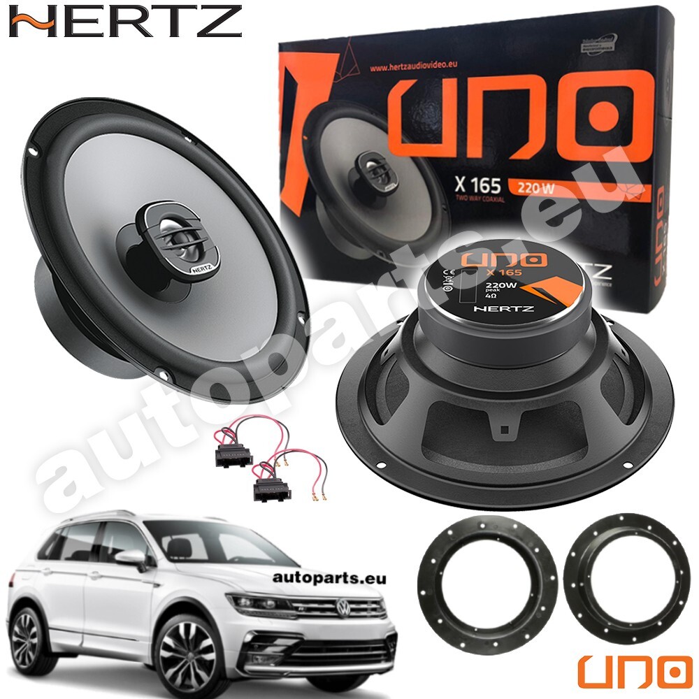 Hertz X165 Altoparlanti Anteriori 220W per VW Tiguan dal 2017