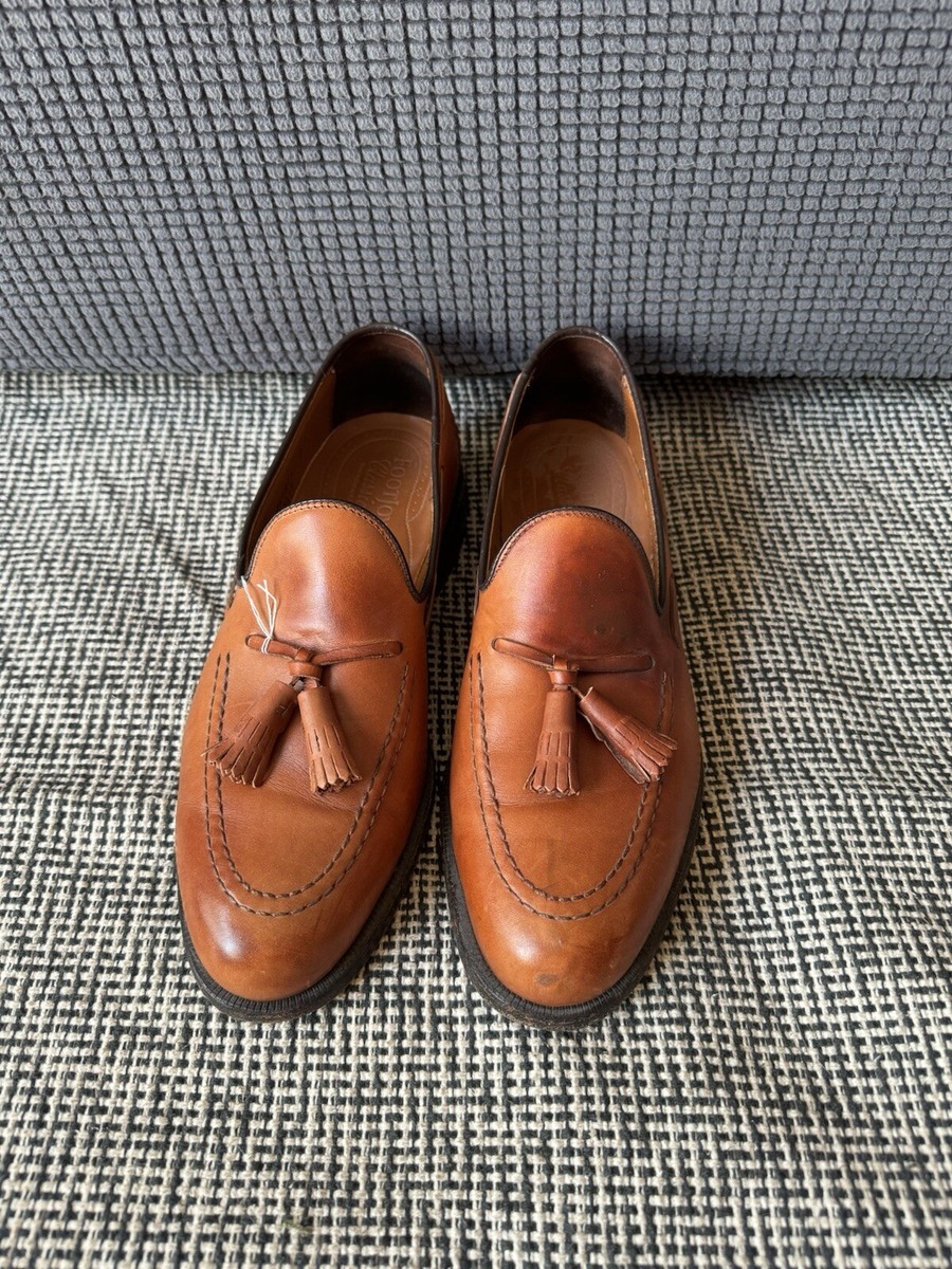 FootJoy Classics Brown Leather Tassel Loafers Made in USA  display picture 2
