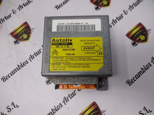 Airbag Steuergerät Citroen Xsara 9638101980 550741100 9638101980 AX 9638101980AX