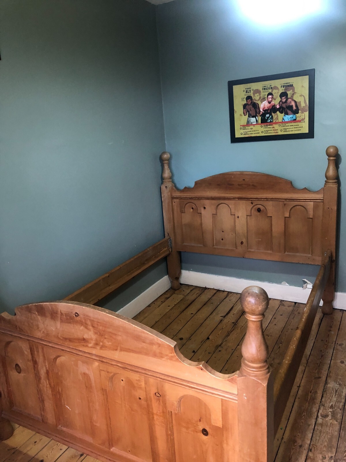 solid pine double bed frame eBay