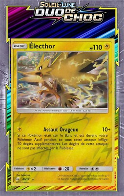 Electhor Reverse - SL09:Duo De Choc - 40/181 - Französische Pokemon Karte