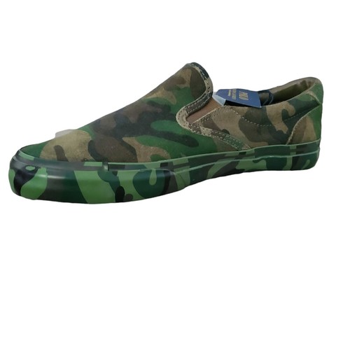 RARE SLIP-ON SHOES CAMO SNEAKERS 7D 