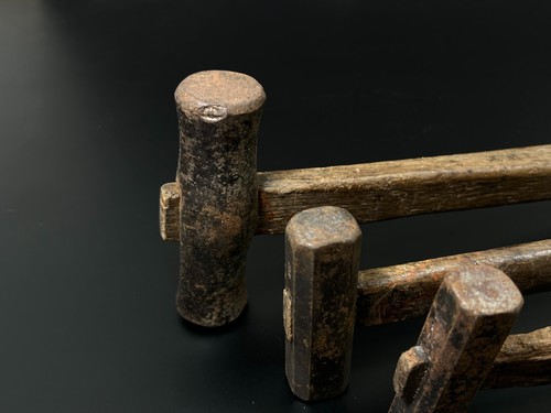 Japanese Vintage iron hammer 4set made by the famous blacksmith / Chisel d54 - Picture 11 of 17